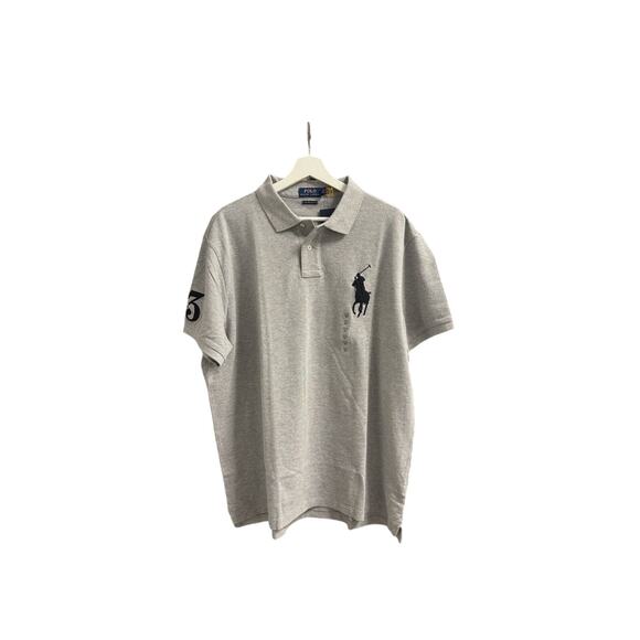 Polo Ralph Lauren Big Pony Custom Slim Fit Mesh Polo Shirt - Picture 1 of 5